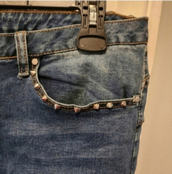 🍁🍂Venus size 18 studded fringe skinny jeans - Picture 4 of 7